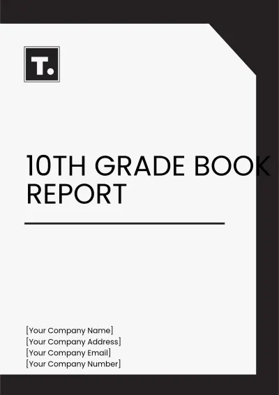 Free 10th Grade Book Report Template to Edit Online