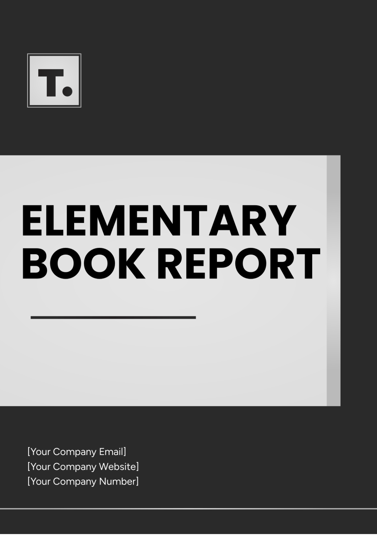 Elementary Book Report Template