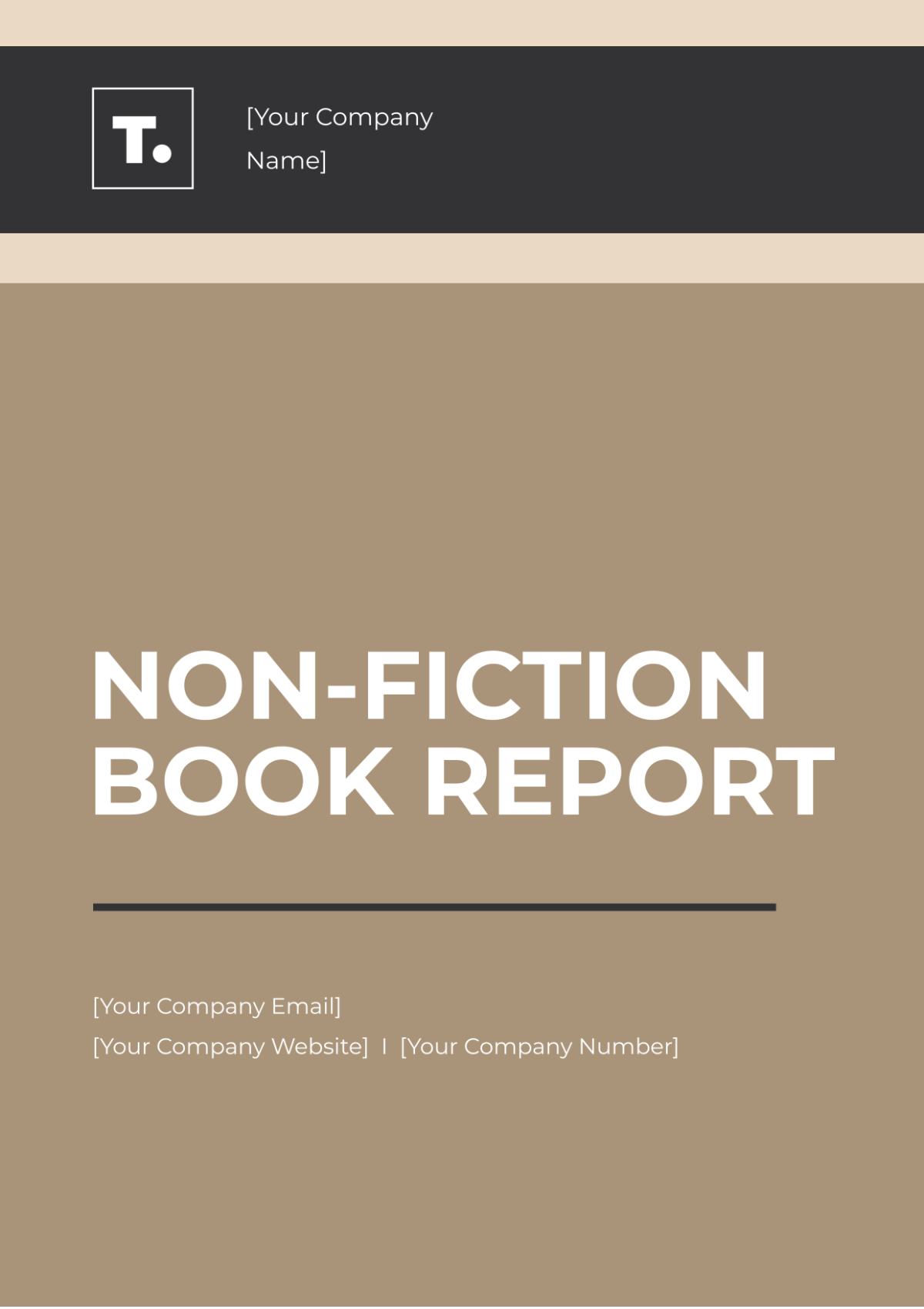 Non-Fiction Book Report Template