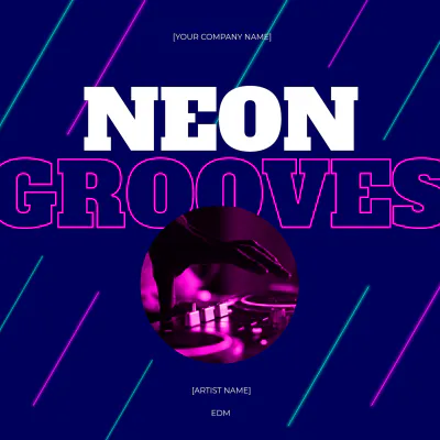 Free Edm Album Cover Template to Edit Online