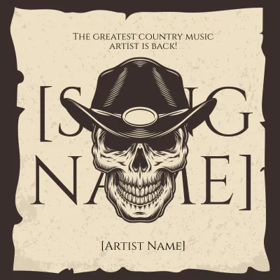 Free Basic Country Album Cover Template to Edit Online