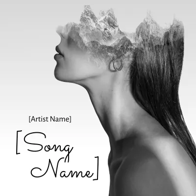 Free White Album Cover Template to Edit Online