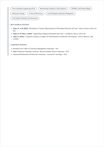 Free One Page Academic ATS Resume Template, AI Resume Builder