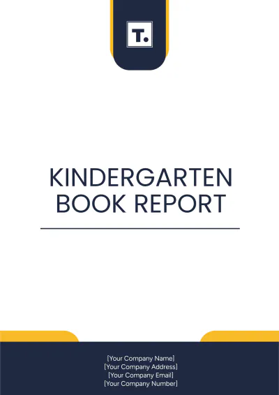 Free Kindergarten Book Report Template to Edit Online