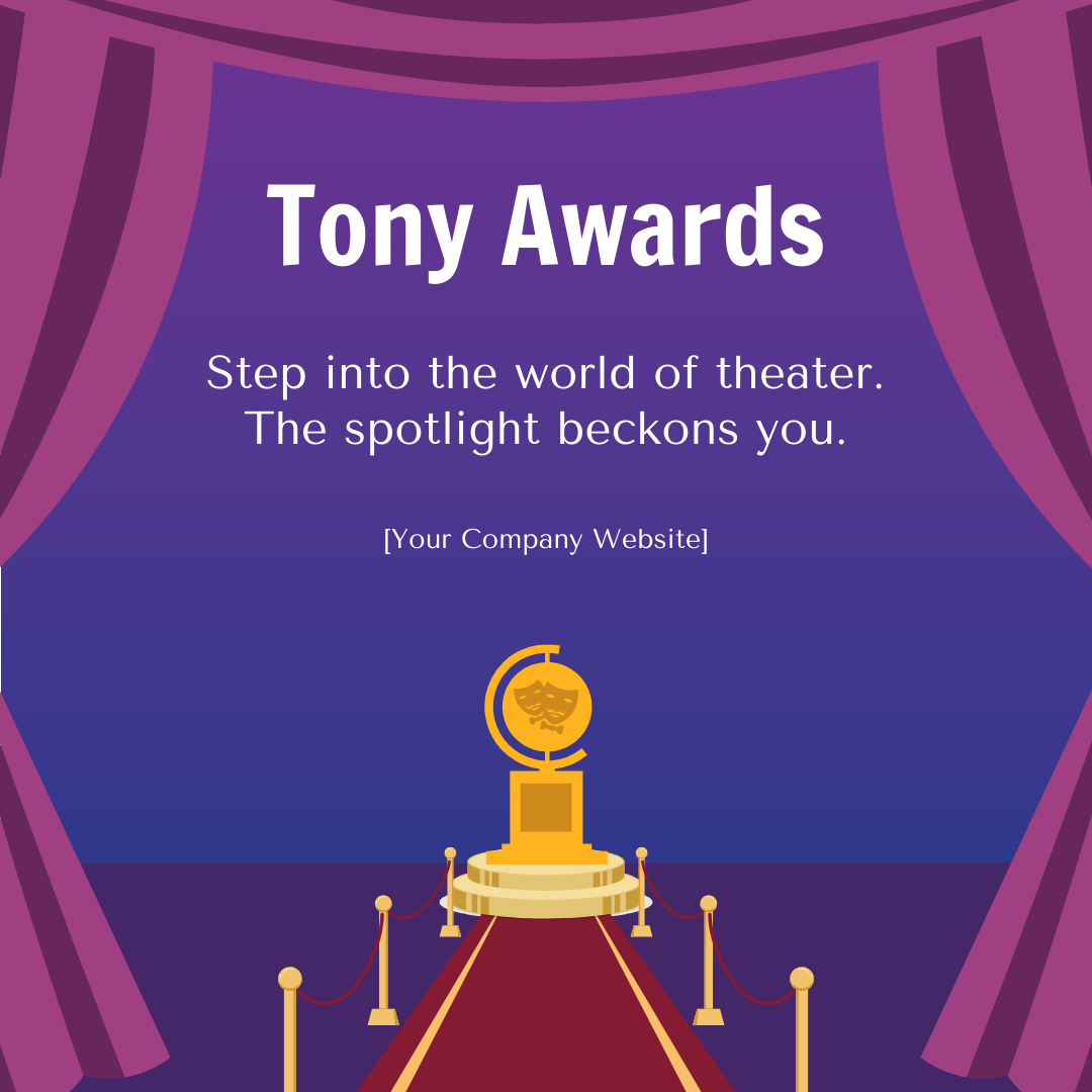 Tony Awards Facebook Post