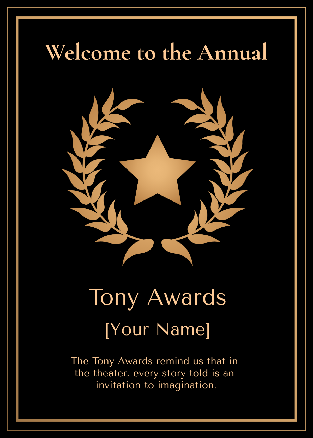 Tony Awards Greeting Card