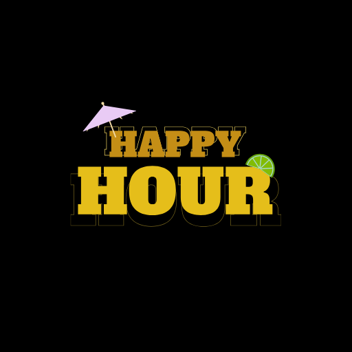 Happy Hour Lettering