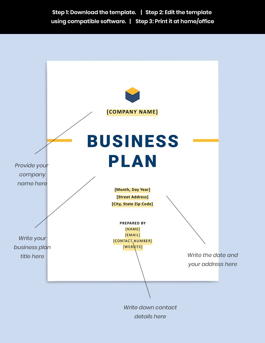 General Contracting Company Business Plan Template
