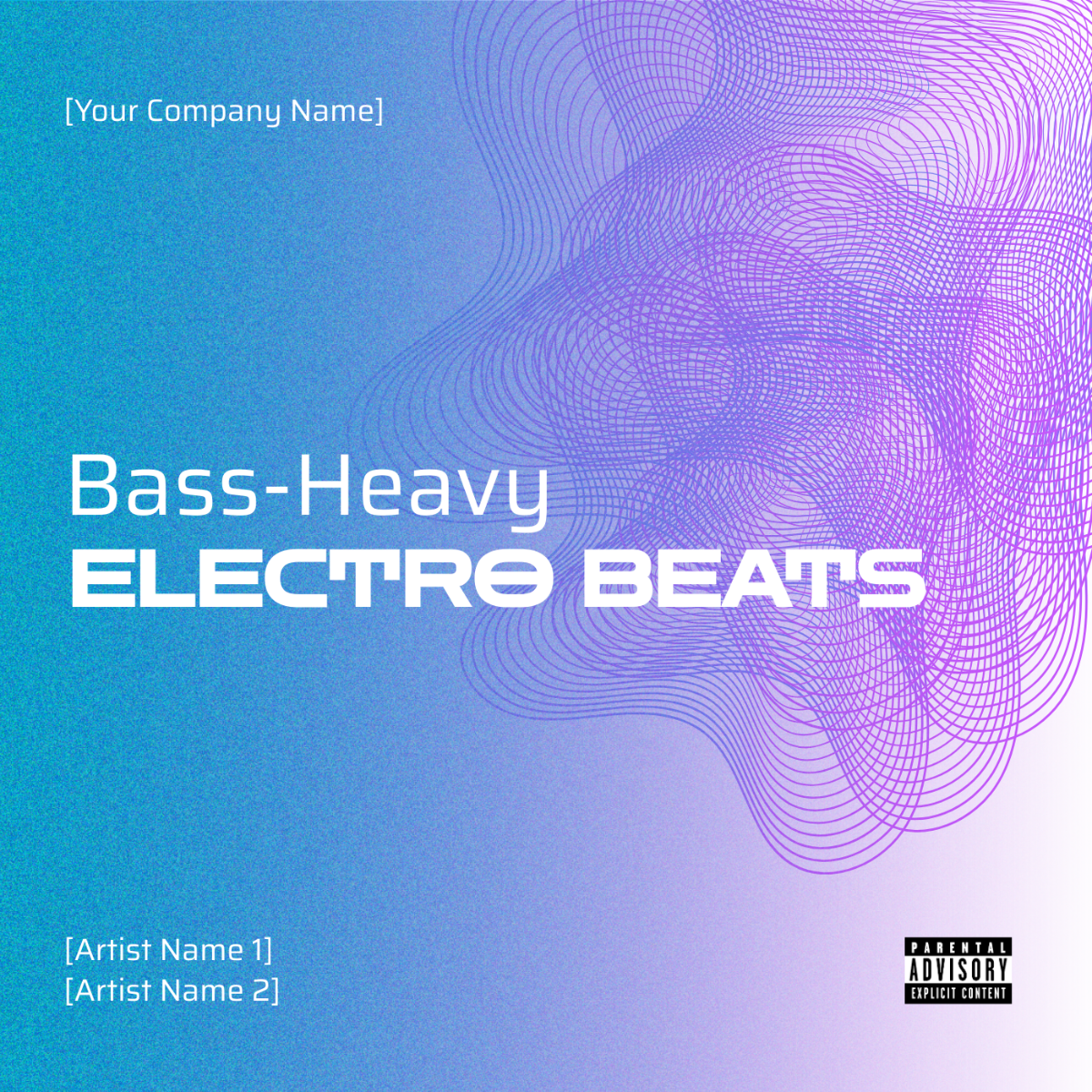 Electro Beats Album Cover Design
