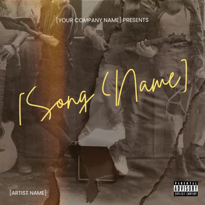 Free Vintage Record Album Cover  Template to Edit Online