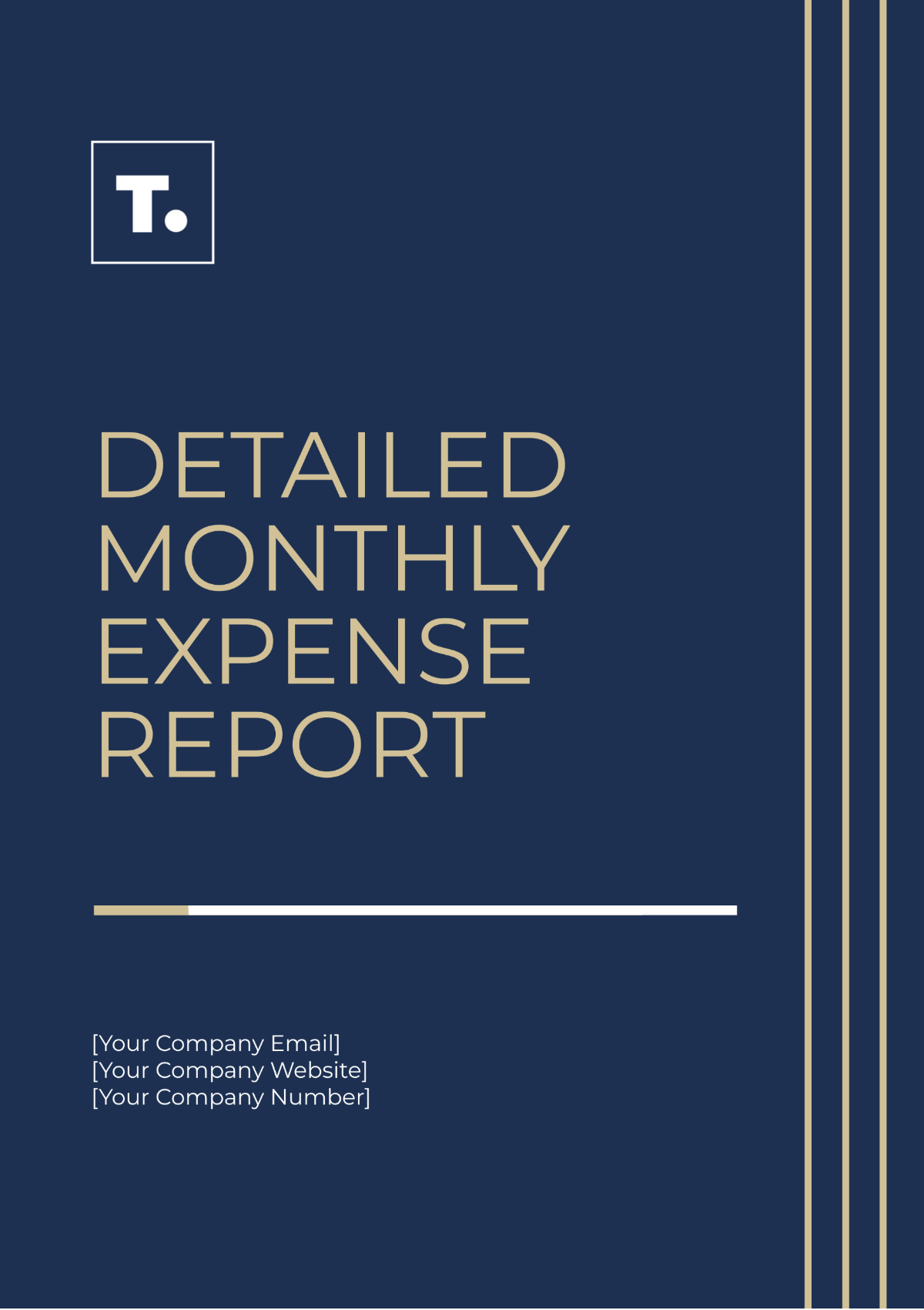 Detailed Monthly Expense Report Template - Edit Online & Download