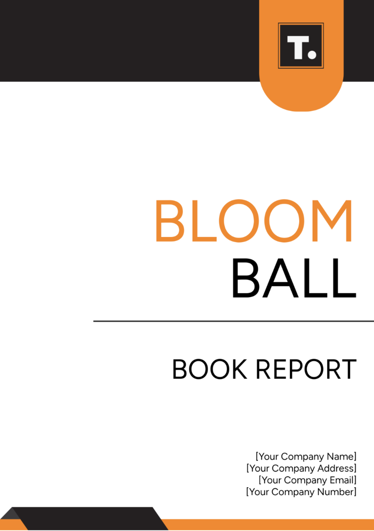 Bloom Ball Book Report Template