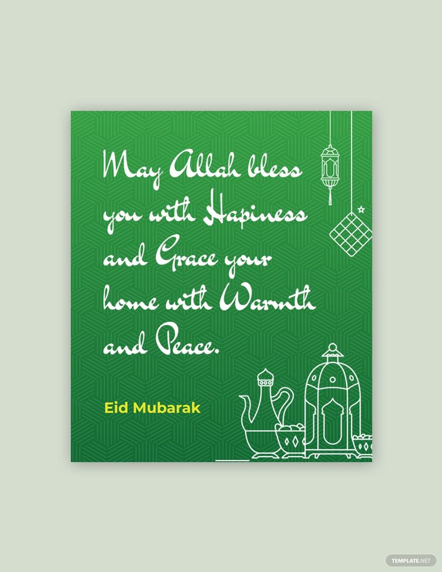 Eid Ul Fitr Quote Template