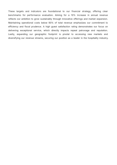 Free Hotel Financial Plan Template to Edit Online