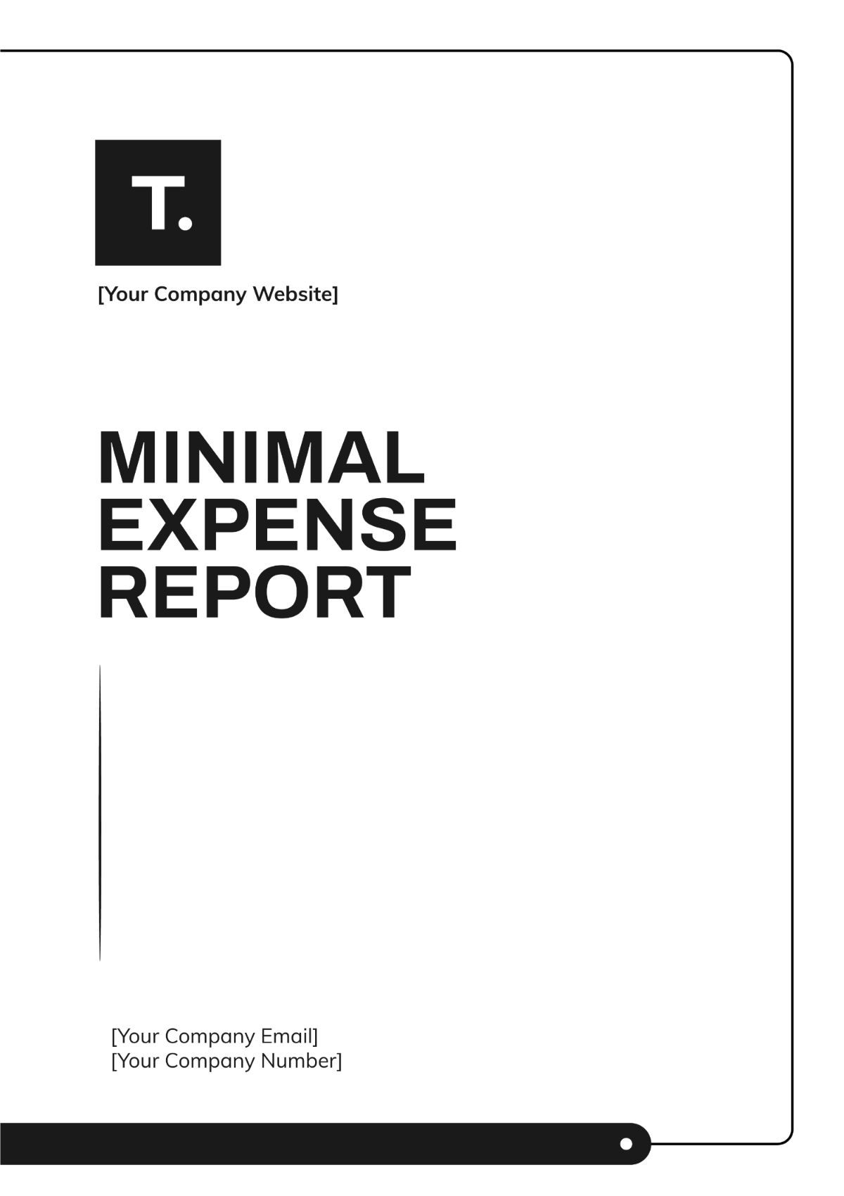 Minimal Expense Report Template - Edit Online & Download