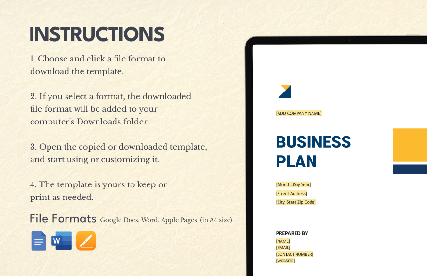 Commercial Construction Business Plan Template