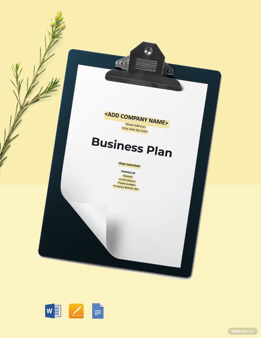 Construction Contractor Business Plan Template in Word, Google Docs, Apple Pages