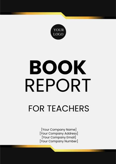 Free Book Report for Teachers Template to Edit Online