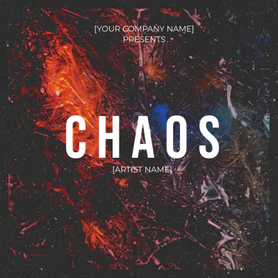 Free Chaos Album Cover Template to Edit Online