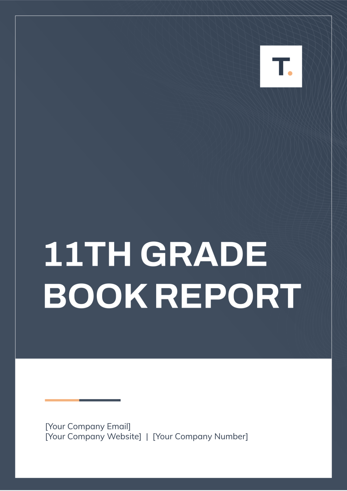 11th Grade Book Report Template