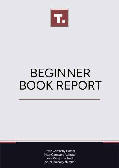 Free Beginner Book Report Template to Edit Online