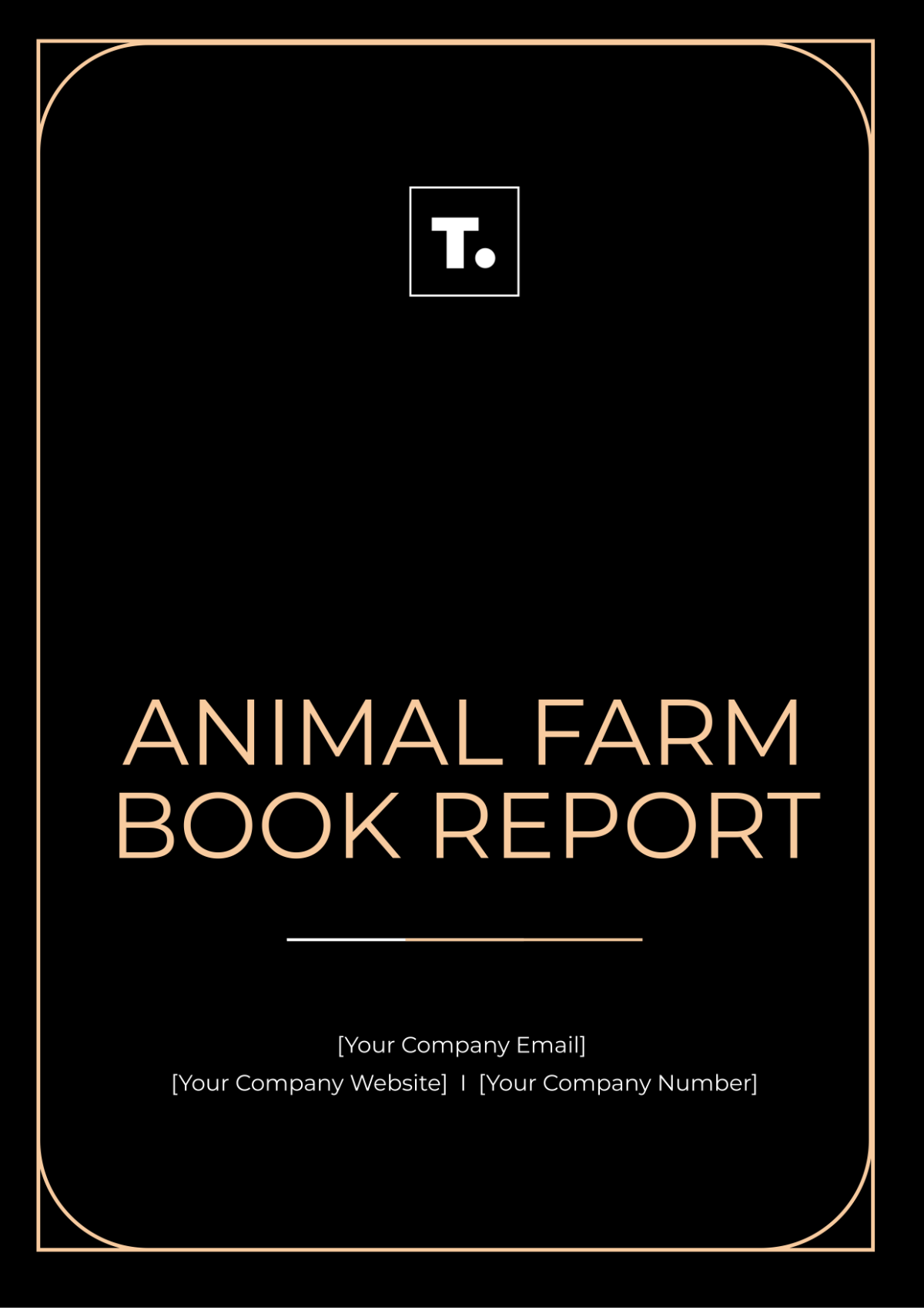 Animal Farm Book Report Template