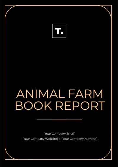 Free Animal Farm Book Report Template to Edit Online