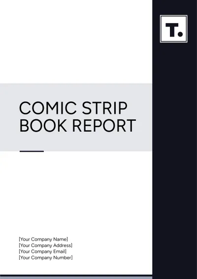 Free Comic Strip Book Report Template to Edit Online