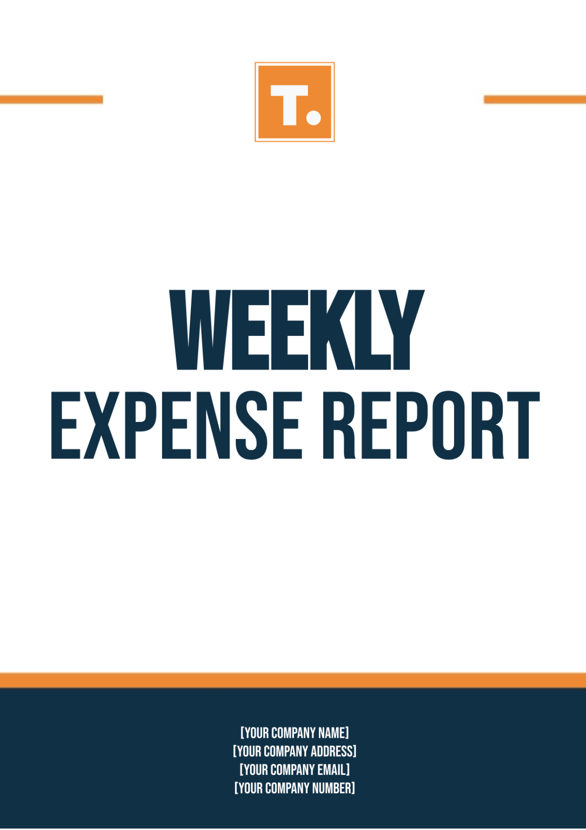 Weekly Expense Report Template - Edit Online & Download