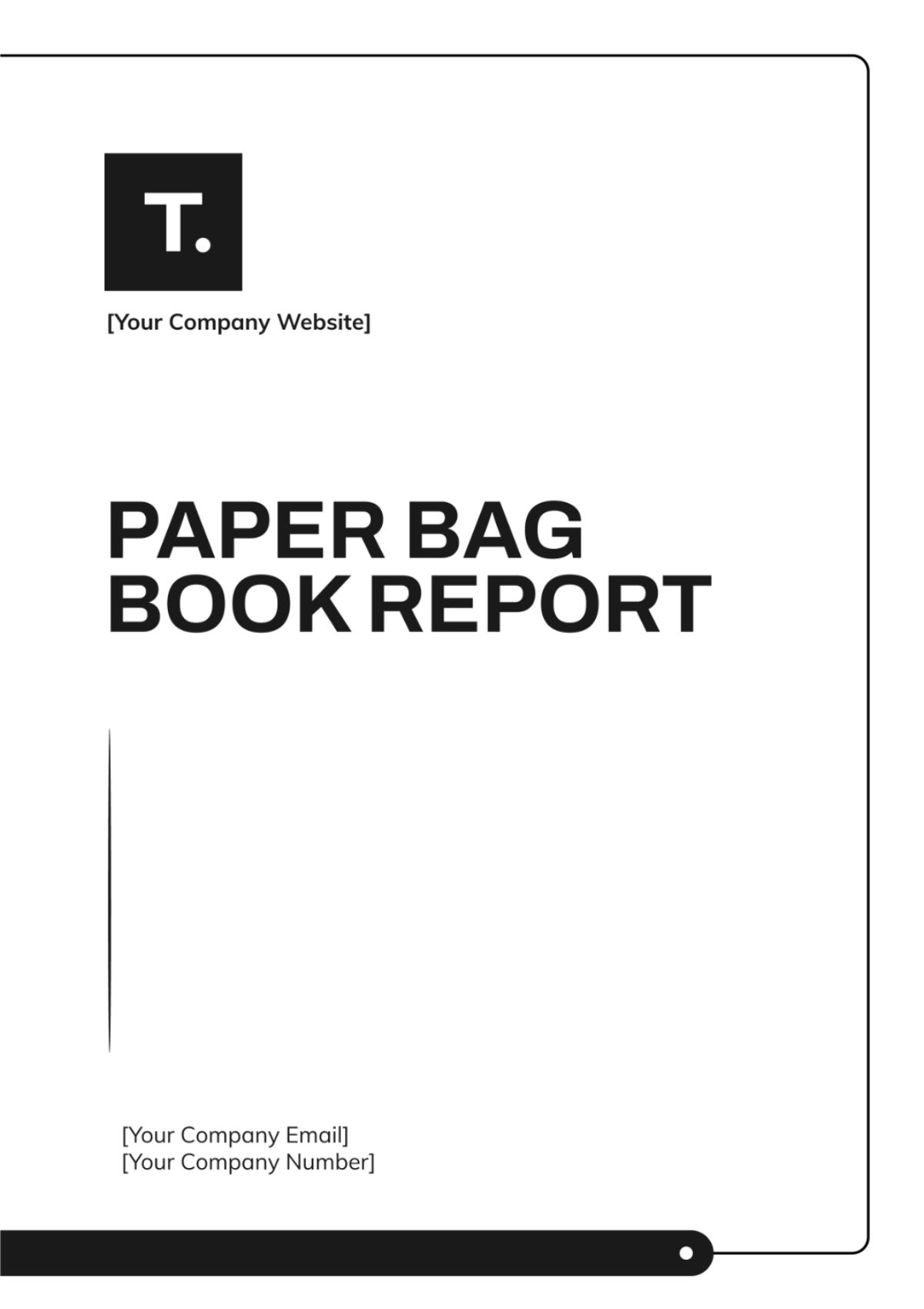 Free Paper Bag Book Report Template to Edit Online