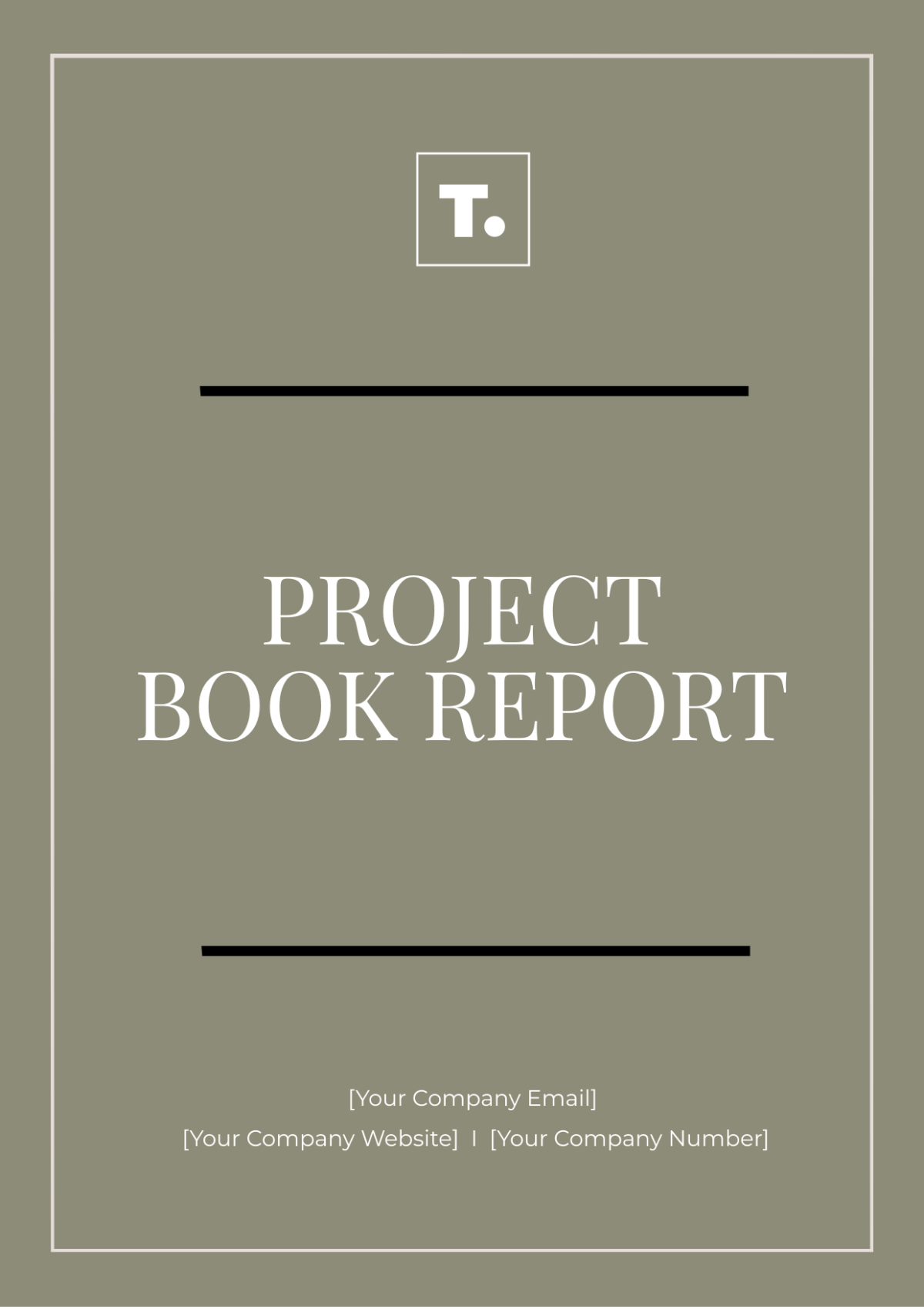 Project Book Report Template