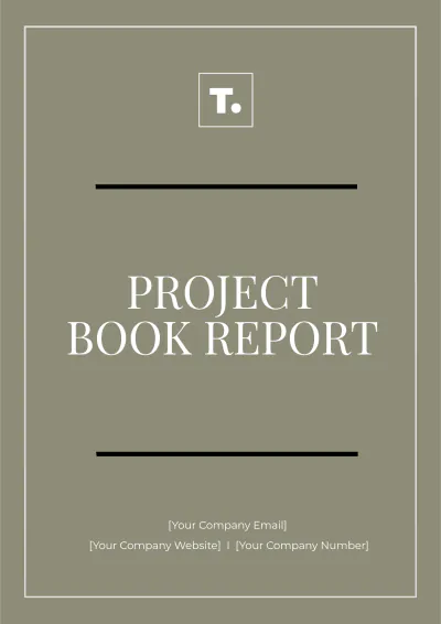 Free Project Book Report Template to Edit Online