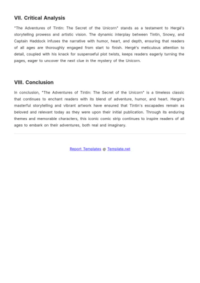 Free Project Book Report Template to Edit Online