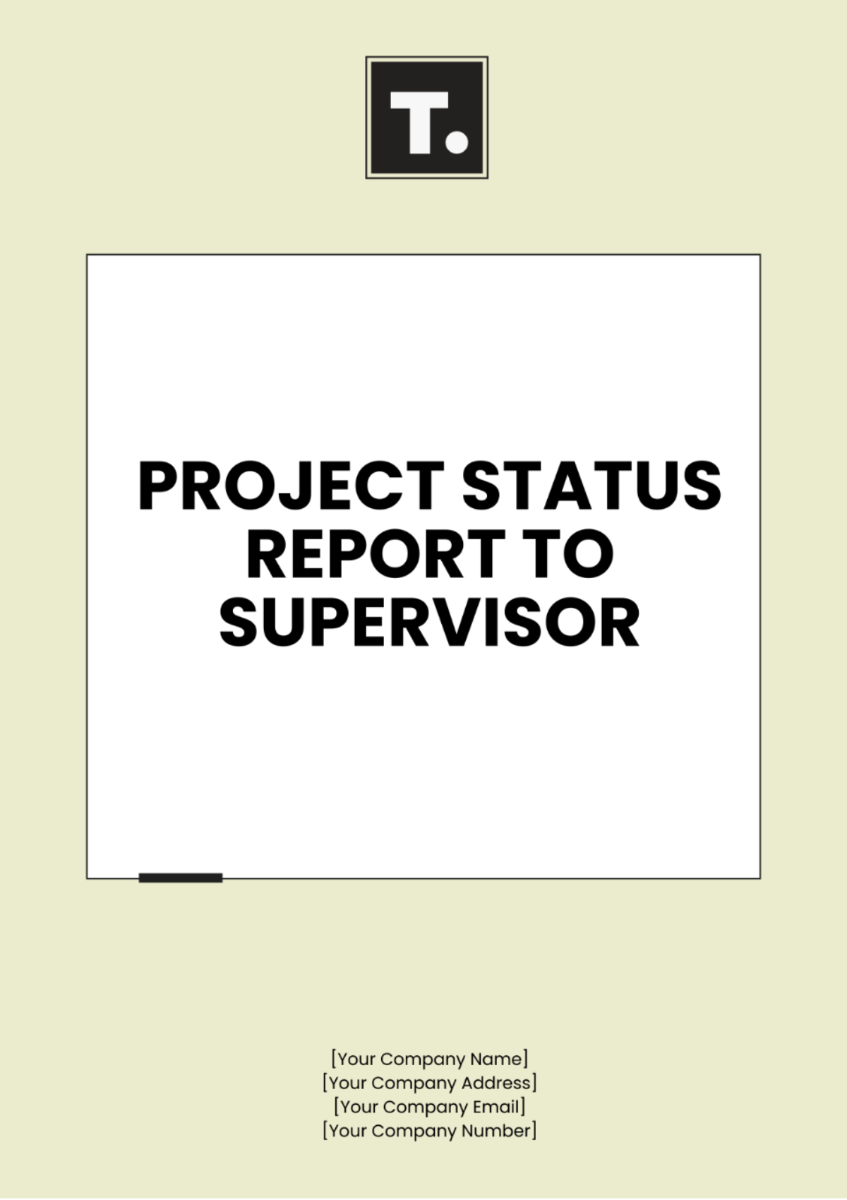 Project Status Report to Supervisor Template - Edit Online & Download