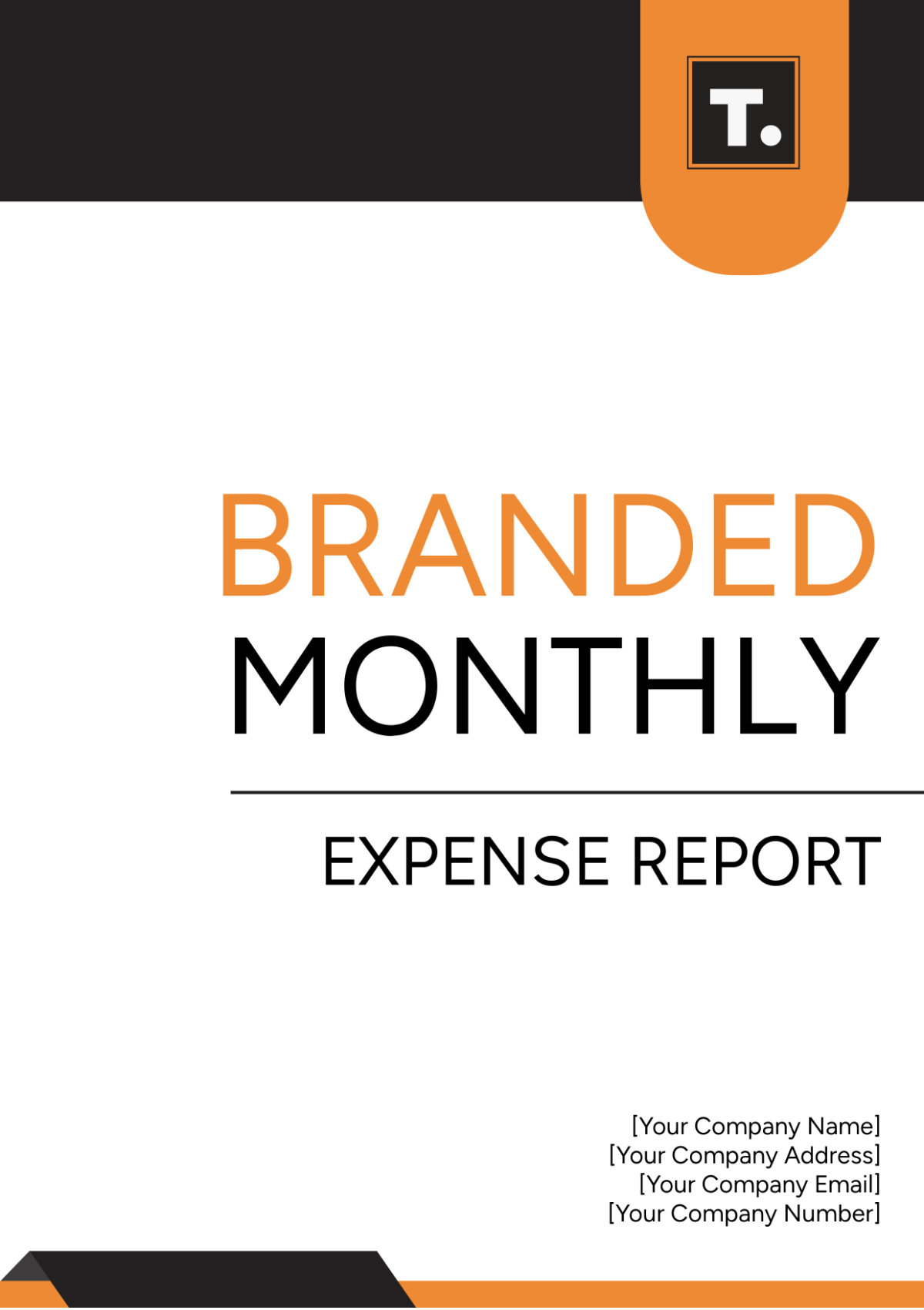 Branded Monthly Expense Report Template - Edit Online & Download