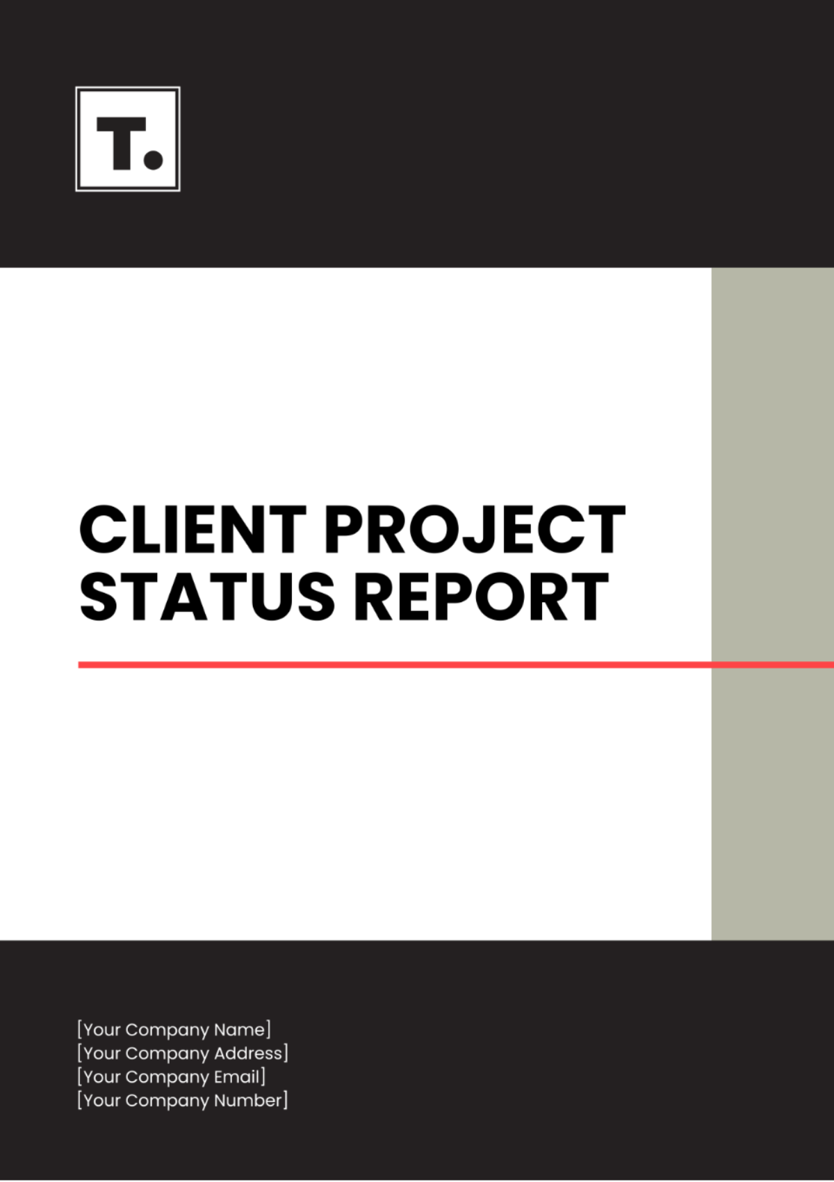 Client Project Status Report Template