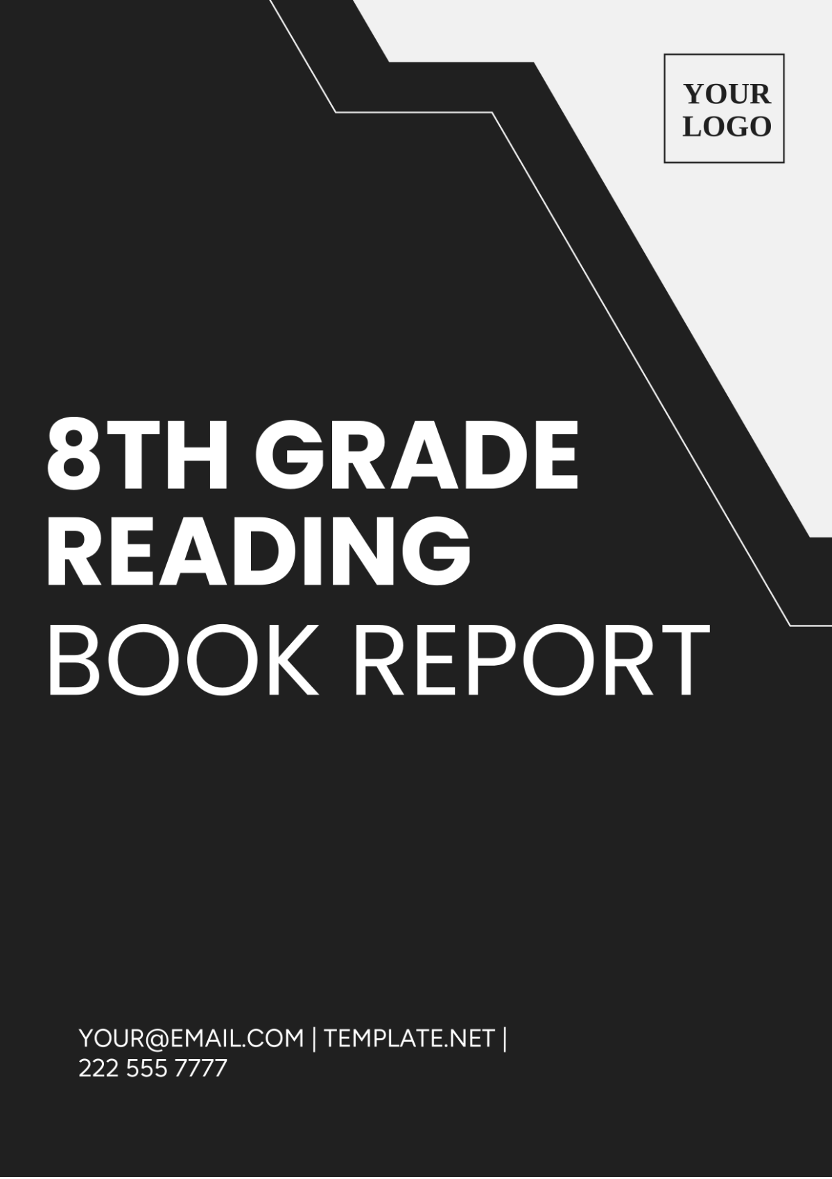 sample book report 8th grade