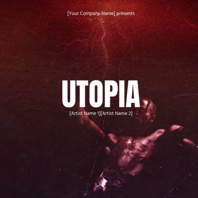 Free Utopia Album Cover Template to Edit Online