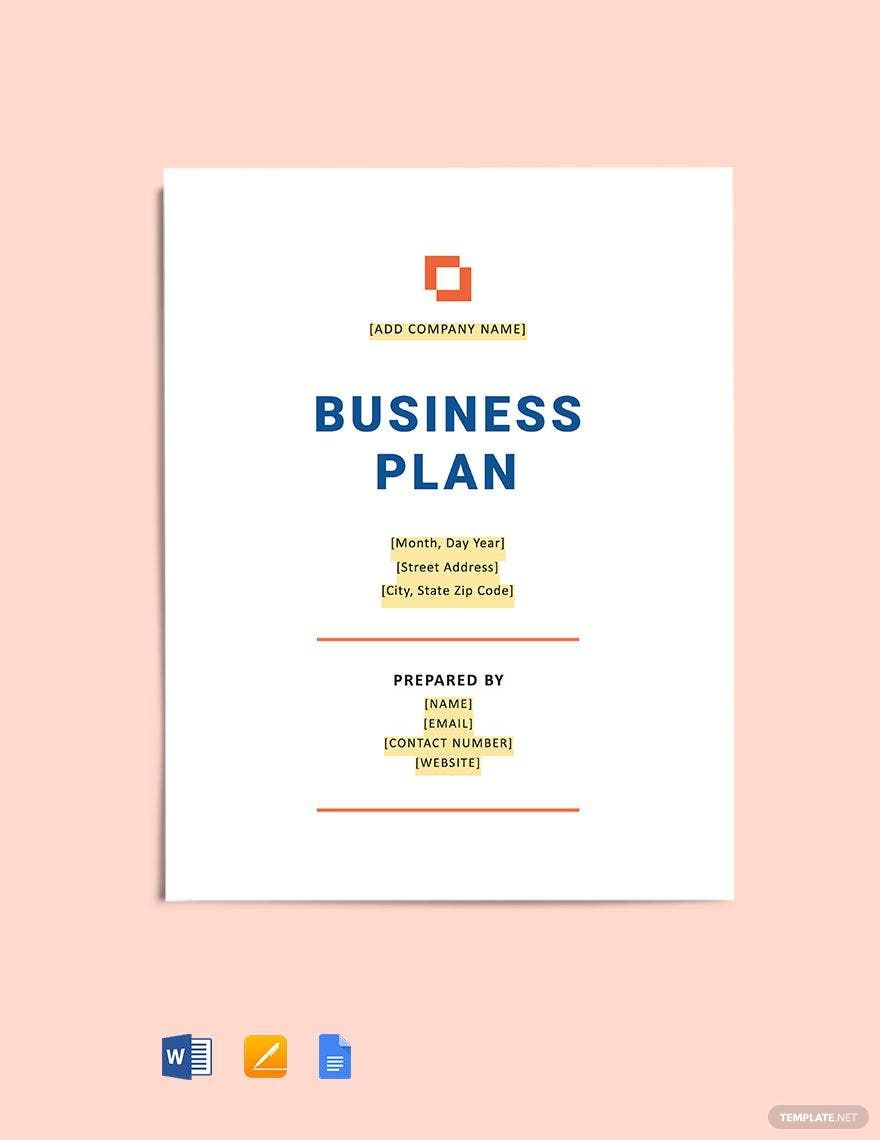 Commercial Contractor Business Plan Template