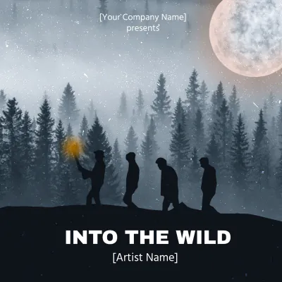 Free Into The Wild Album Cover Template to Edit Online