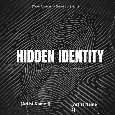 Free Hidden Identity Album Cover Template to Edit Online