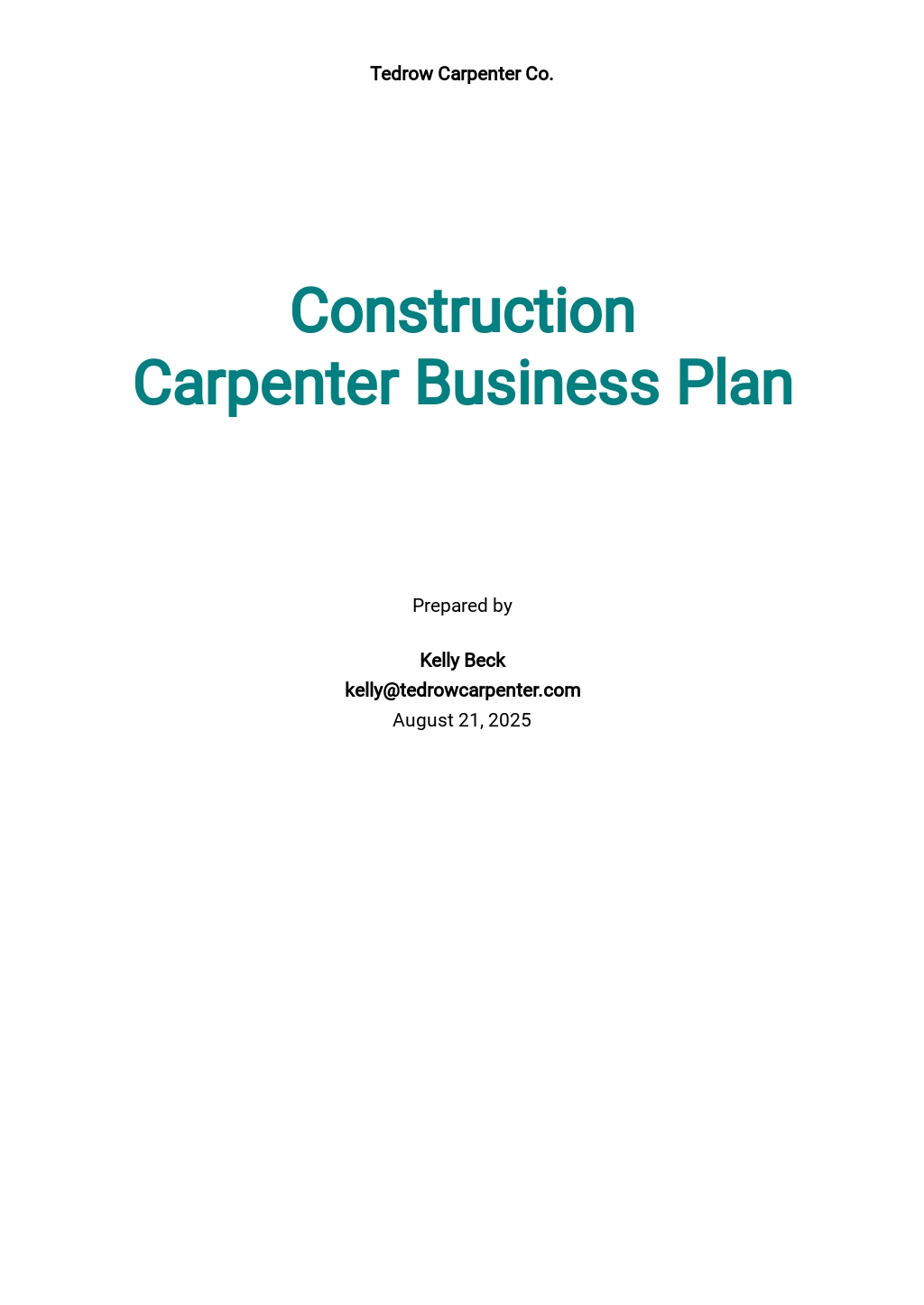 Construction Plan Templates in Microsoft Word (DOC) | Template.net