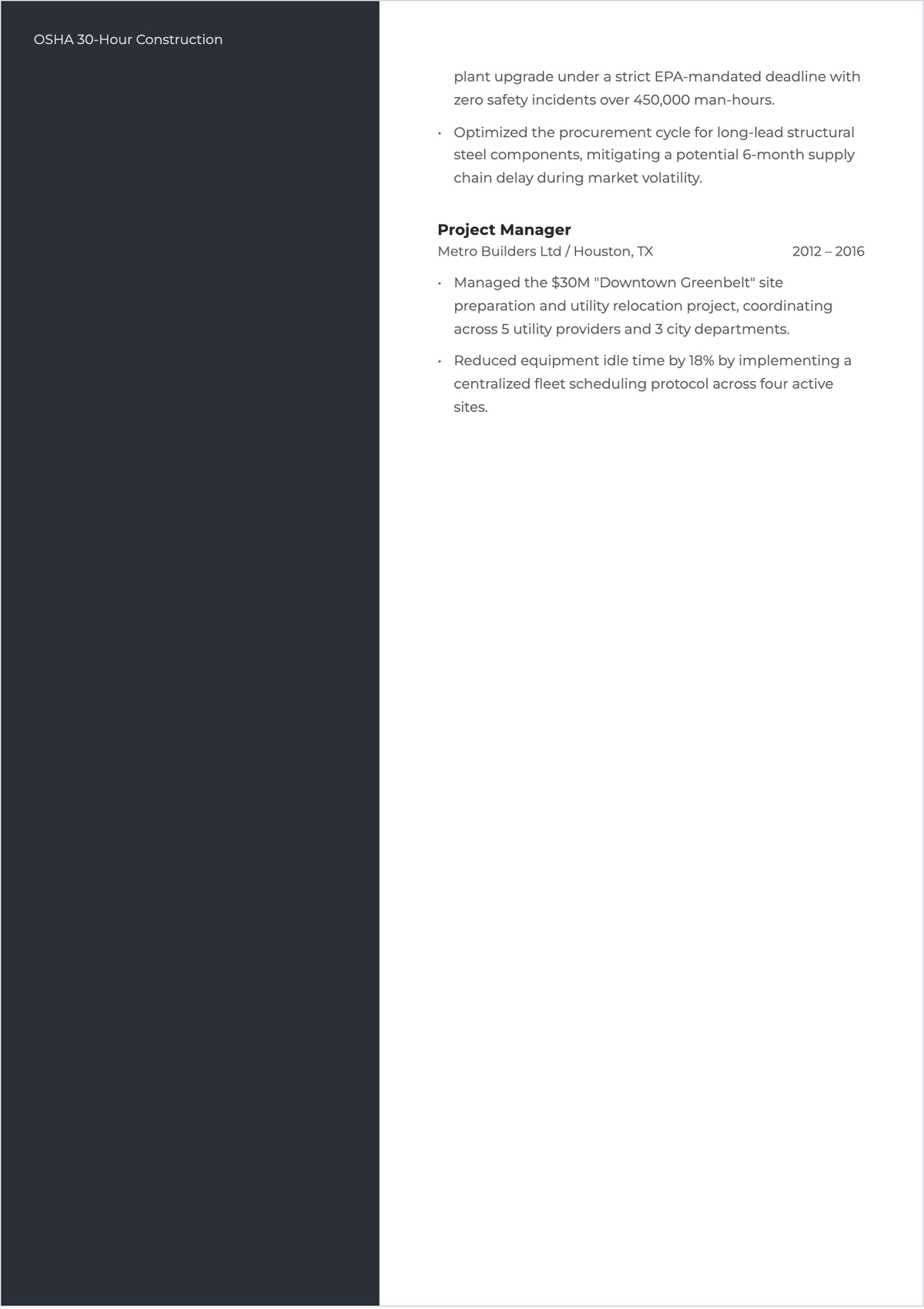 Free One Page ATS Resume with Photo Template, AI Resume Builder
