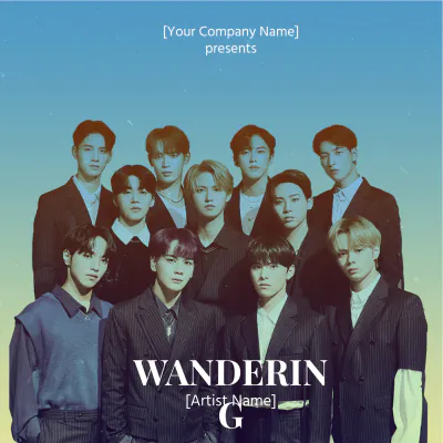 Free Wandering Album Cover Template to Edit Online