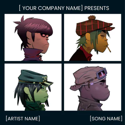 Free Demon Days Album Cover to Edit Online