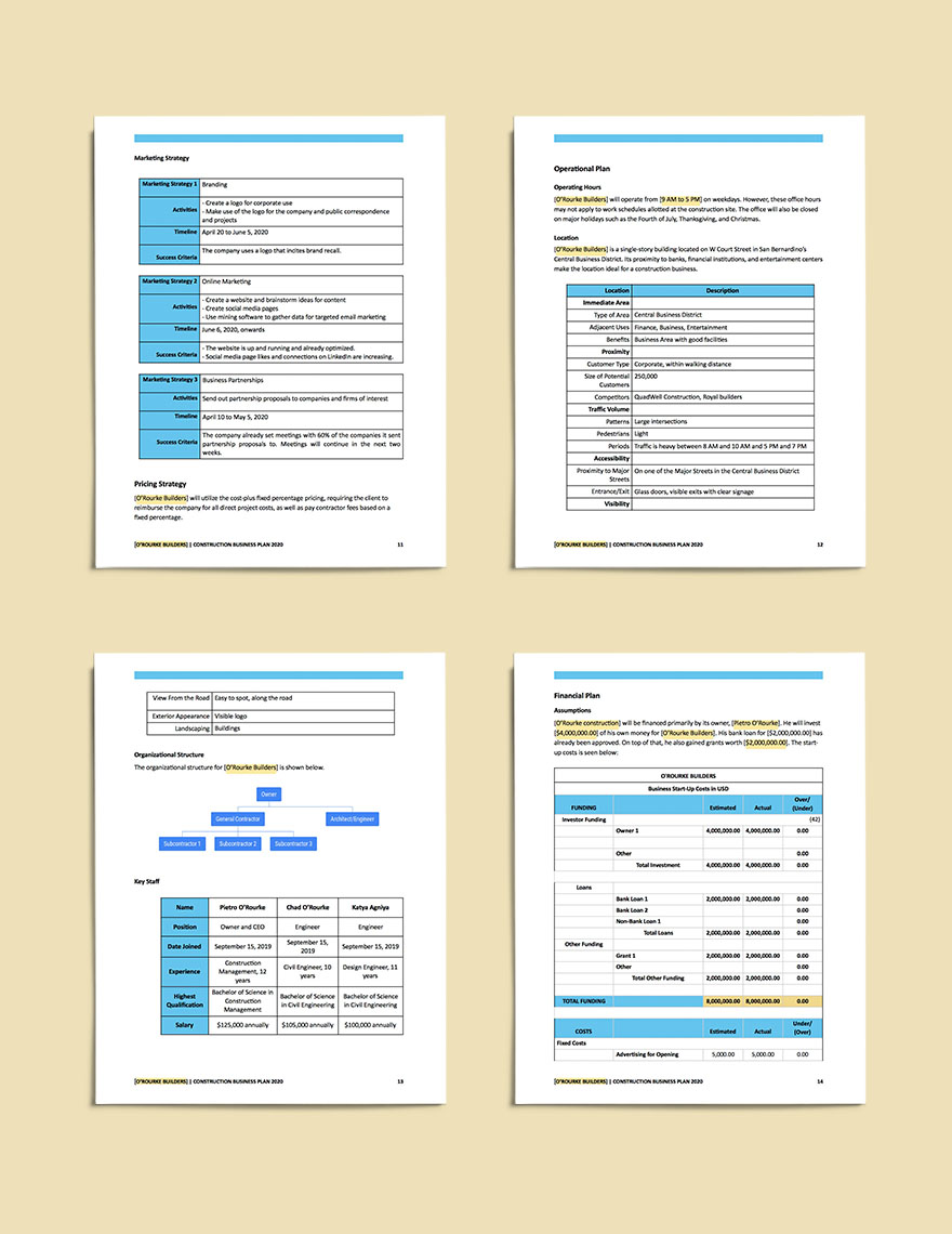 generator repair business plan