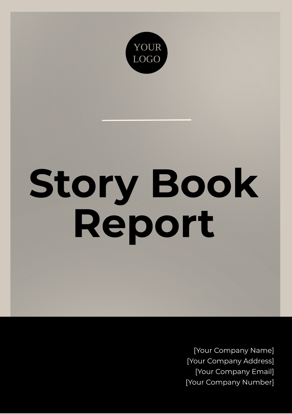 Story Book Report Template