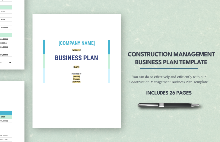 Construction Management Business Plan Template