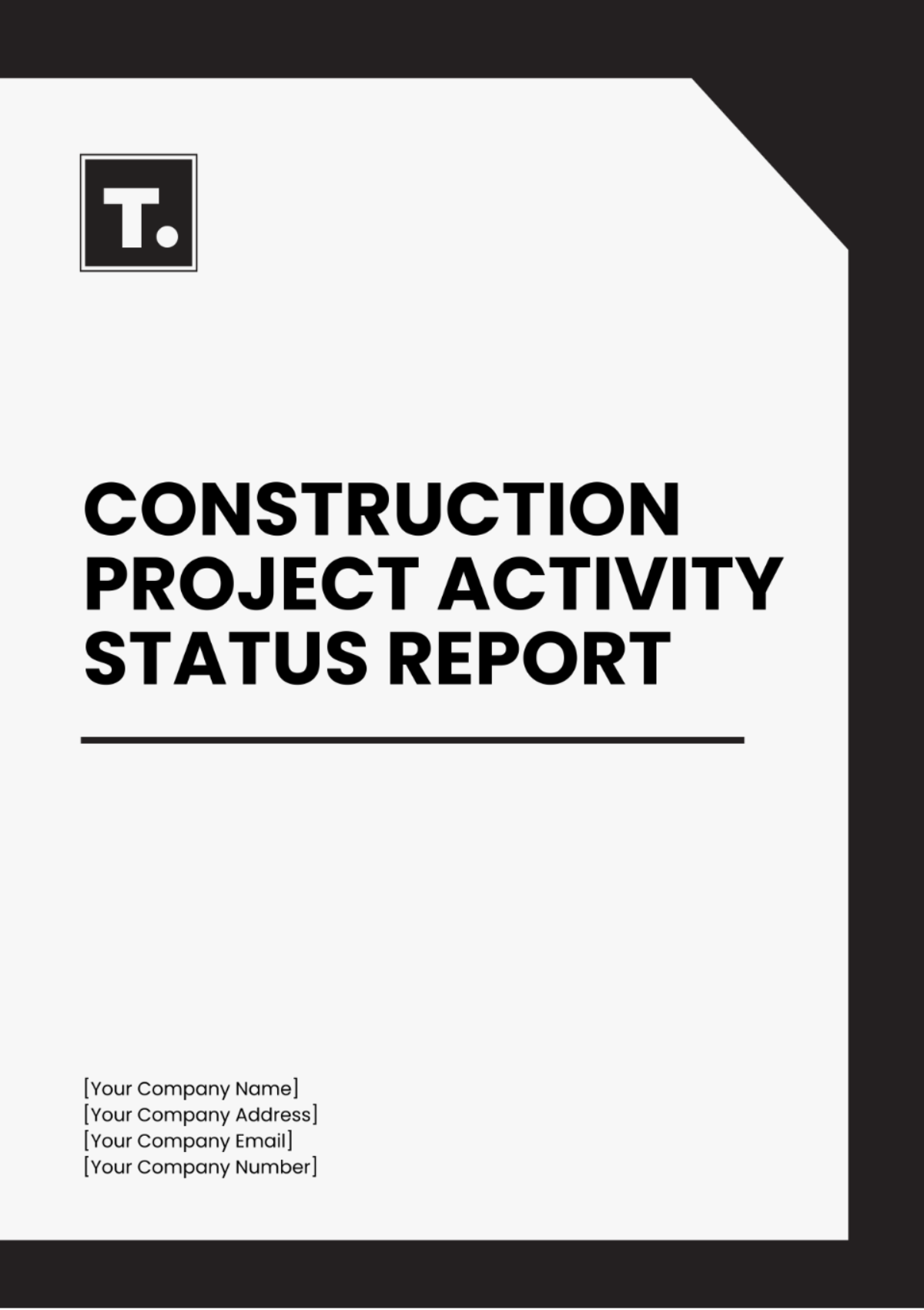 Construction Project Activity Status Report Template - Edit Online & Download