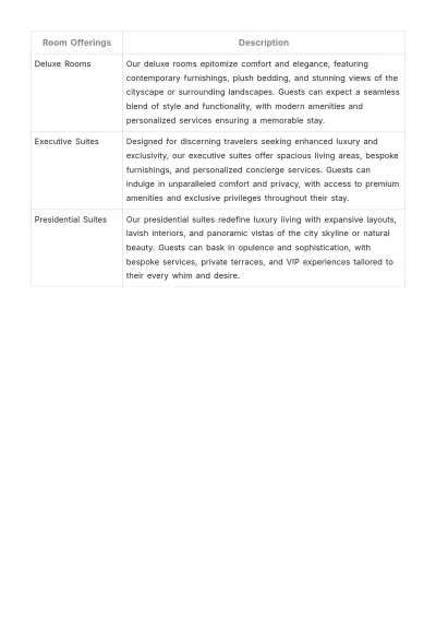 Free Strategic Marketing Plan for a Hotel Template to Edit Online